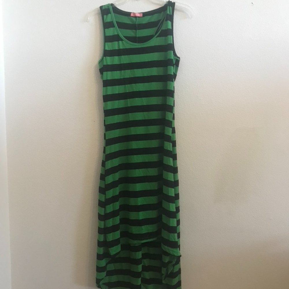 High Low Striped Dress- New